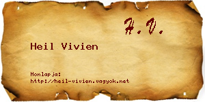 Heil Vivien névjegykártya